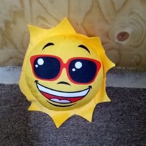 Sunny Smiles Yellow Stuffed Sun Toy